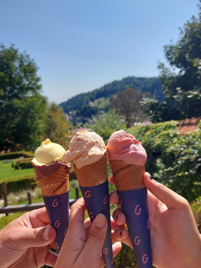 Sladoledi so kot nalašč za instagram. FOTO: Špela Ankele