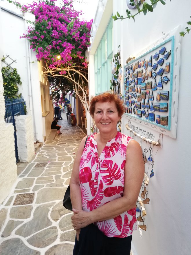 Marjana Fras, naša sogovornica in avtorica kuharske knjige Okusiti Grčijo (Foto: osebni arhiv)