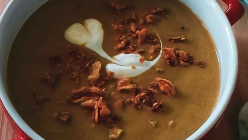 Kremna juha iz leče in korenja