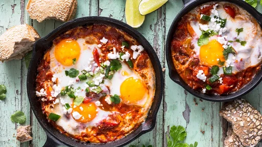 Shakshuka, Fried Egg in Tomato Sauce, Arabic Food