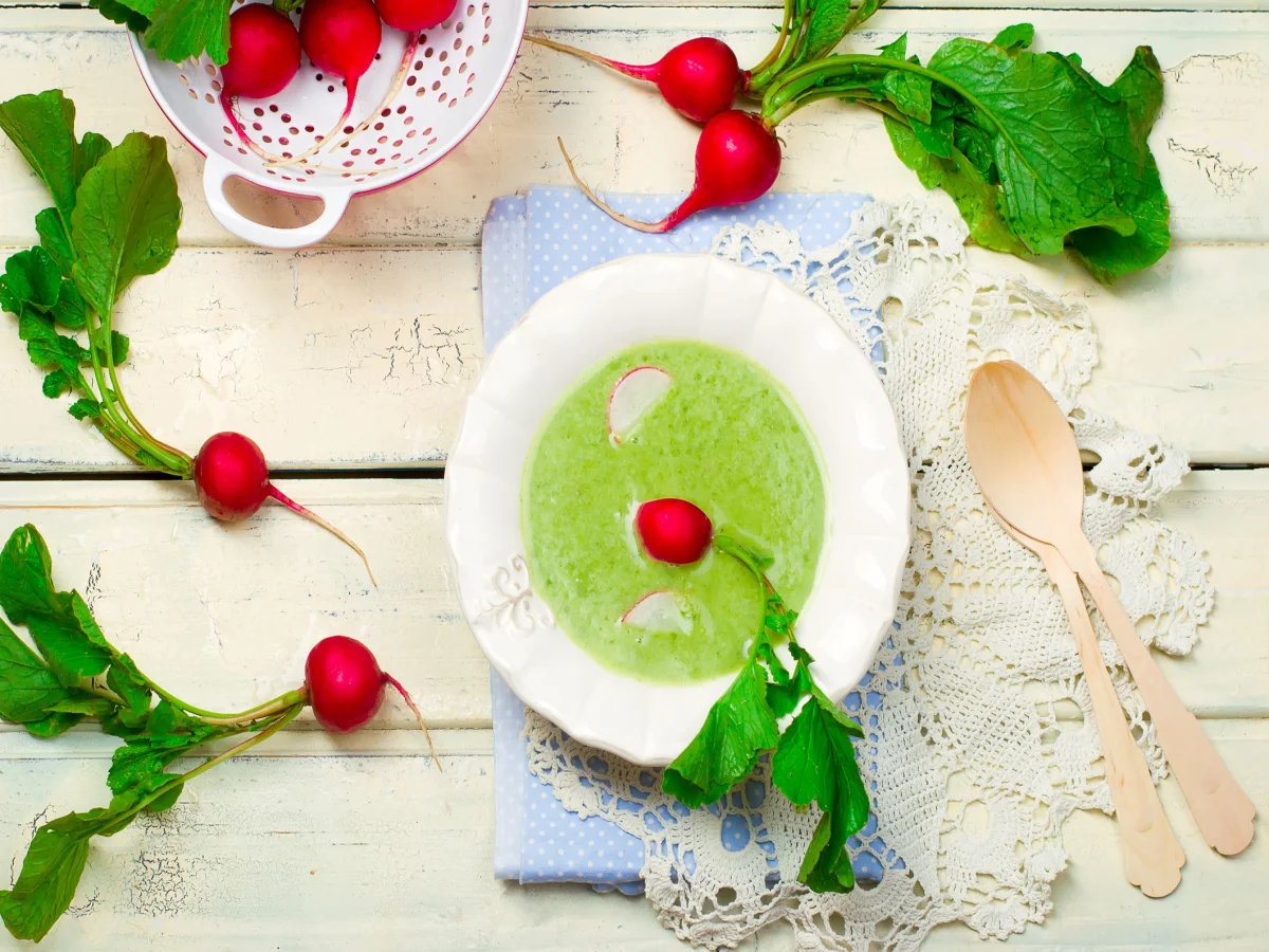 garden radish cream soup