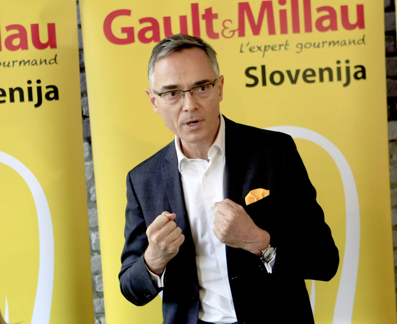Come de Cherisey,gurmanski vodiè Gault Millau,Ljubljana Slovenija 09.01.2018
[Portret,vodiè ]