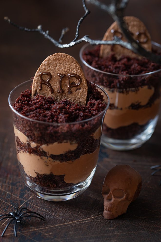 Čokoladna sladica, ki je kot nalašč za najbolj strašljivo noč v letu. FOTO: Anna_shepulova/Getty Images