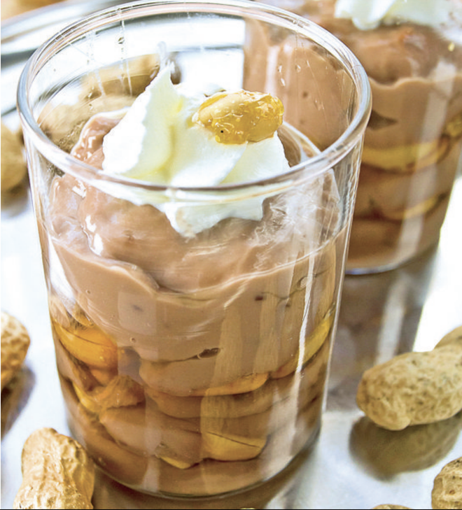Čokoladni puding z arašidi (Foto: Krištof Koman)