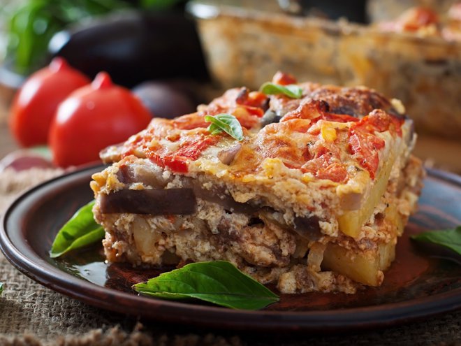 Moussaka - a traditional Greek dish