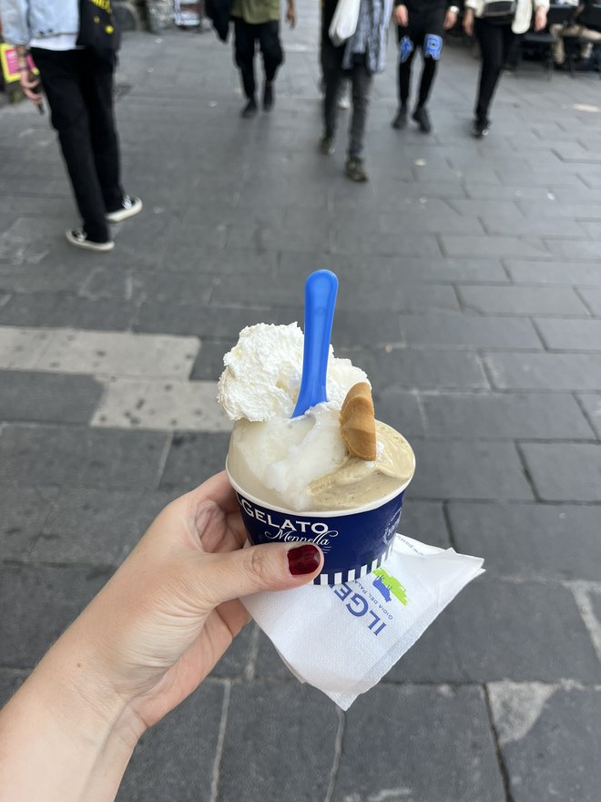 Najboljši gelato imajo v sladoledarni Menella Il Gelato. Foto: Barbara Kotnik