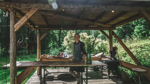 Tereza Poljanič v švedski restavraciji Kynstaforsen (Foto: Eva H. Tram/Kynstaforsen)